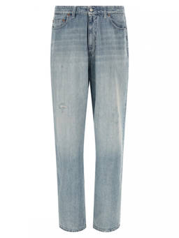 MM6 Maison Margiela - Blue Straight Mid Rise Jeans