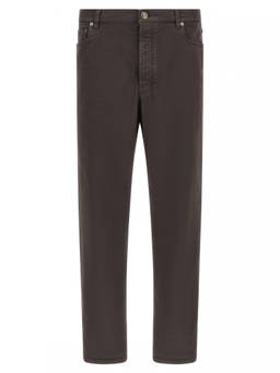Brunello Cucinelli - Brown Straight Mid Rise Jeans