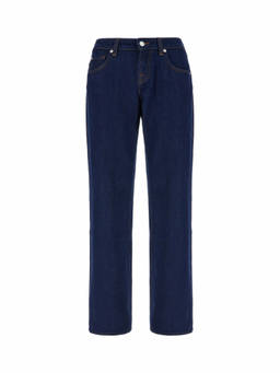 7 For All Mankind - Blue Straight Low Rise Jeans
