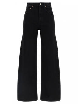 AGOLDE - Black Relaxed Mid Rise Jeans