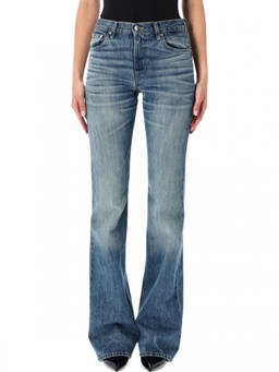 Haikure - Blue Flared High Rise Jeans