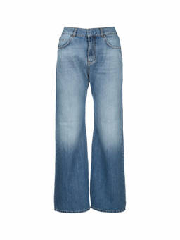 Pinko - Blue Wide High Rise Jeans