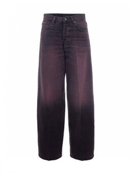 Haikure - Dark Purple Loose High Rise Jeans