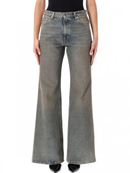 Haikure - Light Blue Flared High Rise Jeans