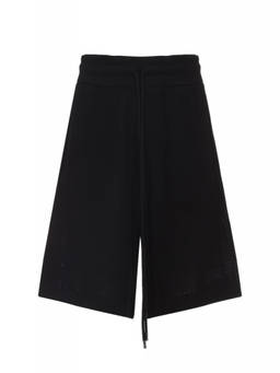 Amiri - Black Crochet Mesh Short