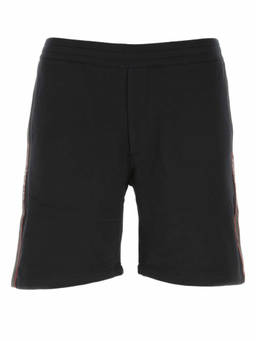 Alexander McQueen - Black cotton bermuda shorts