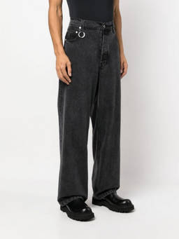 Etudes - Black Black Mid-Rise Straight Leg Jeans