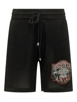 Amiri - Black Embroidered Shorts