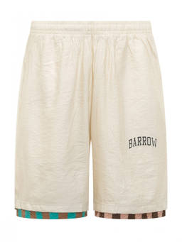 Barrow'S - Off White Logo Shorts