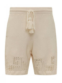 Alanui - Off White Knitted Shorts