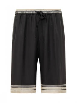 Dolce&Gabbana - Black Stripes Shorts