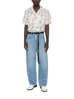 JACQUEMUS - Blue Mid Rise Jeans