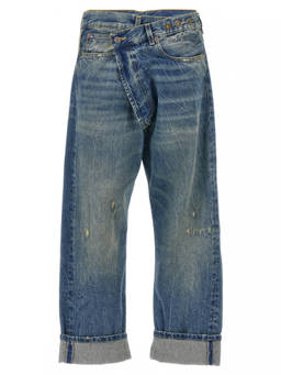 R13 - Blue R13 CROSS OVER JEANS