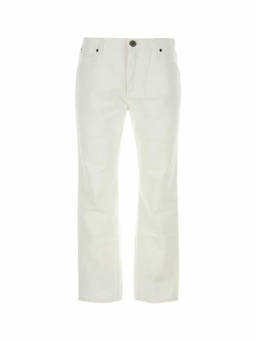 BALMAIN - White Straight Leg Jeans