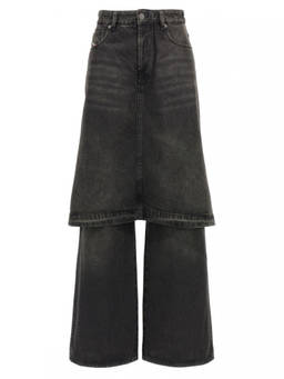 Diesel - Black Wide Leg Jeans