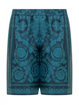 Versace - Blue Printed Shorts