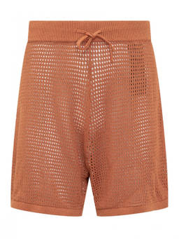Nanushka - Orange Knitted Shorts