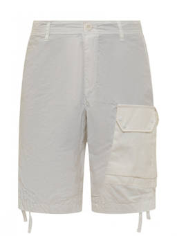 Ten C - White Solid Shorts