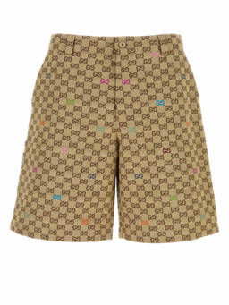 Gucci - Brown Gg Canvas Bermuda Shorts