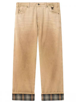 Golden Goose - Beige Straight Mid Rise Jeans