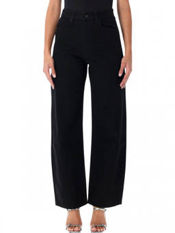 FRAME - Black Relaxed High Rise Jeans