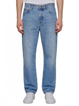 JACQUEMUS - Blue Regular Mid Rise Jeans