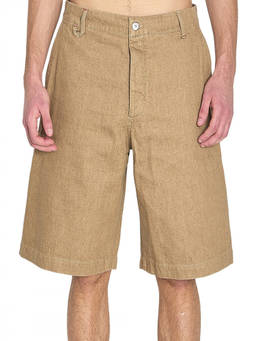 JACQUEMUS - Beige Relaxed Solid Shorts