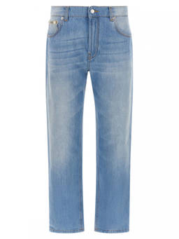 Moschino - Light Blue Straight High Rise Jeans