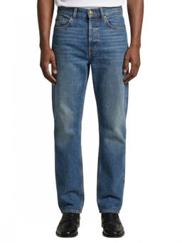 Saint Laurent - Blue Regular Mid Rise Jeans