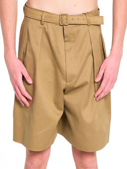 Saint Laurent - Beige Relaxed Solid Shorts