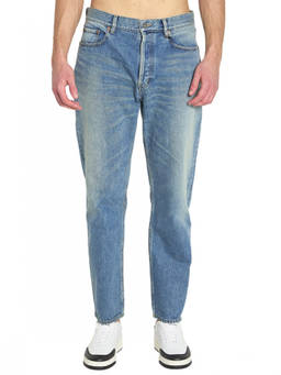 Saint Laurent - Blue Tapered Mid Rise Jeans