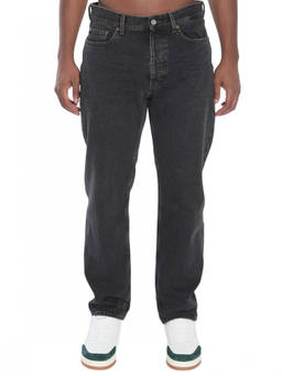 Saint Laurent - Black Straight Mid Rise Jeans