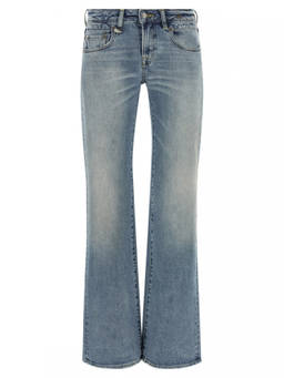 R13 - Blue Flared Low Rise Jeans