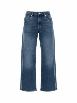 7 For All Mankind - Light Blue Flared High Rise Jeans