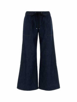 7 For All Mankind - Dark Blue Flared High Rise Jeans