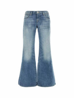7 For All Mankind - Light Blue Flared Low Rise Jeans