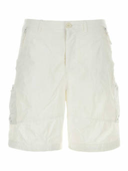 Ten C - White Nylon Bermuda Shorts