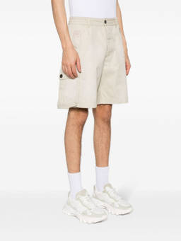 Dsquared2 - Beige paint splatter-detail cargo shorts