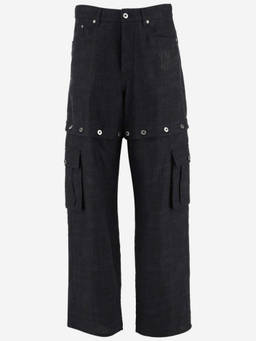 OFF-WHITE - Black 90S Logo Straight Leg Cargo Pants