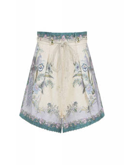 Zimmermann - Cream Floral Shorts