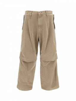 Wooyoungmi - Beige Wide Leg Trousers