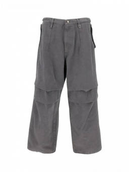 Wooyoungmi - Grey Wide Leg Trousers