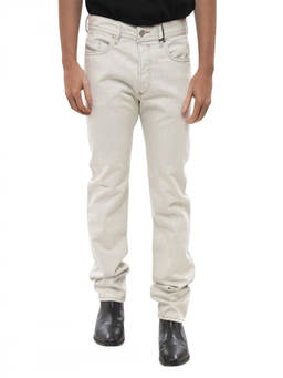 Diesel - Off White Mid Rise Jeans