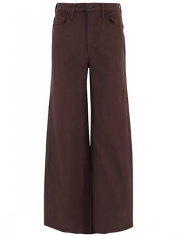 Mother Denim - Brown Flared High Rise Jeans