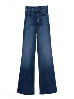Mother Denim - Blue Flared High Rise Jeans