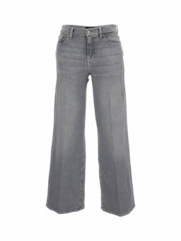 7 For All Mankind - Grey Wide High Rise Jeans