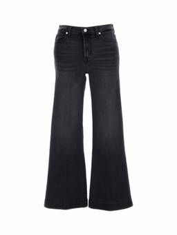 7 For All Mankind - Black Flared High Rise Jeans