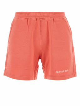 Sporty & Rich - Salmon Pink Stretch Cotton Shorts
