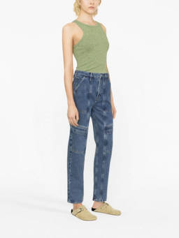 AGOLDE - Blue Cargo Straight-Leg Jeans