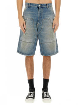 Moschino - Light Blue Distressed Shorts
